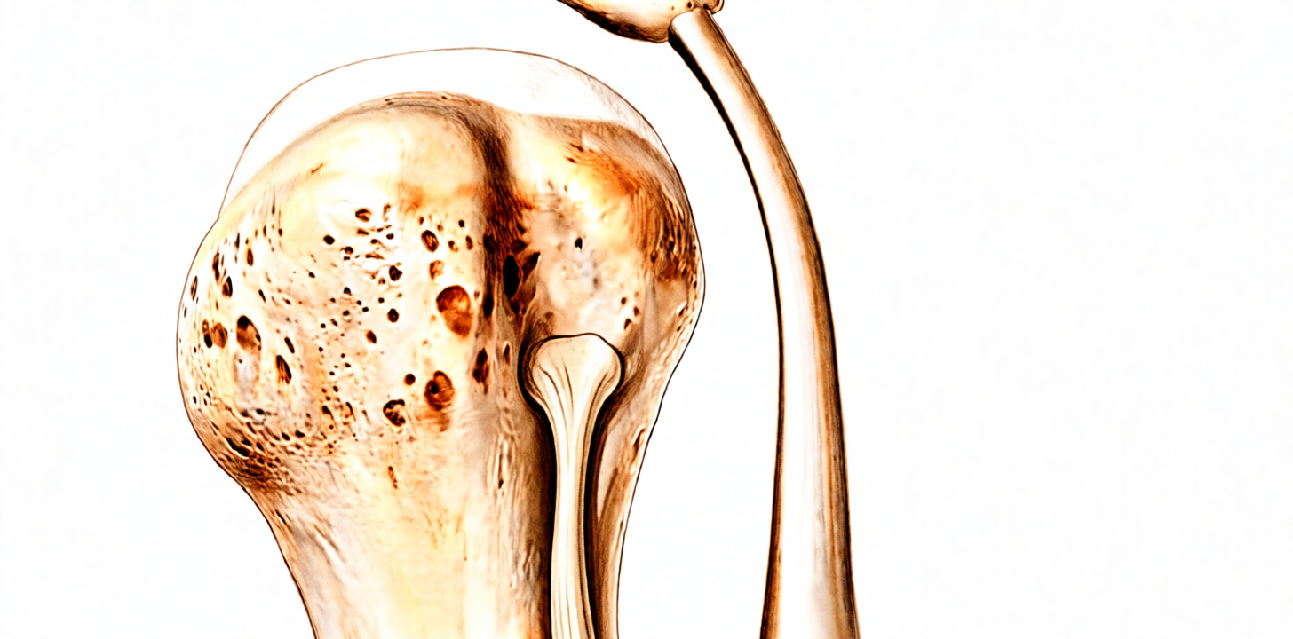 Illustration of the biceps tendon re-attached into the head of the upper arm bone.