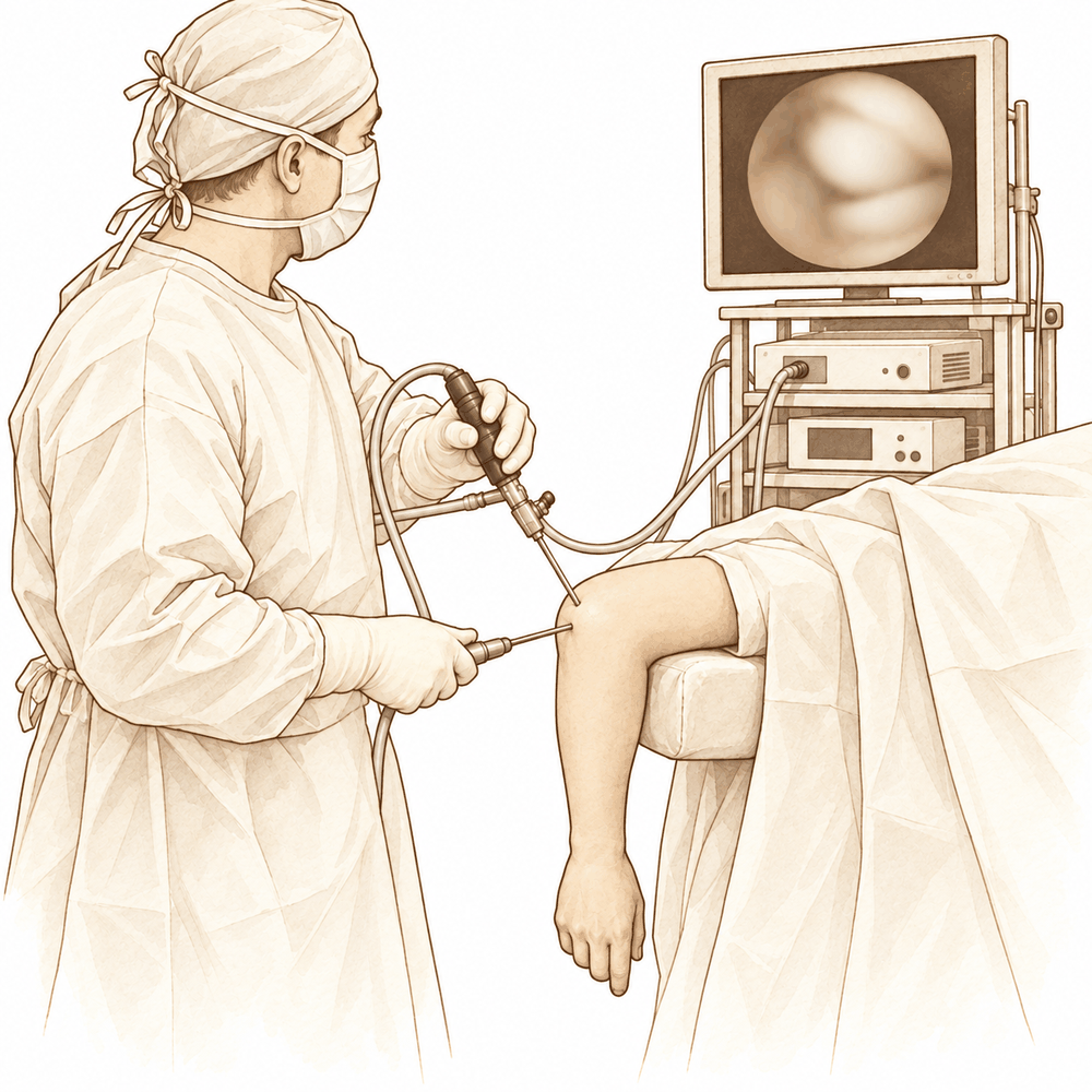 Illustration: Elbow Arthroscopy