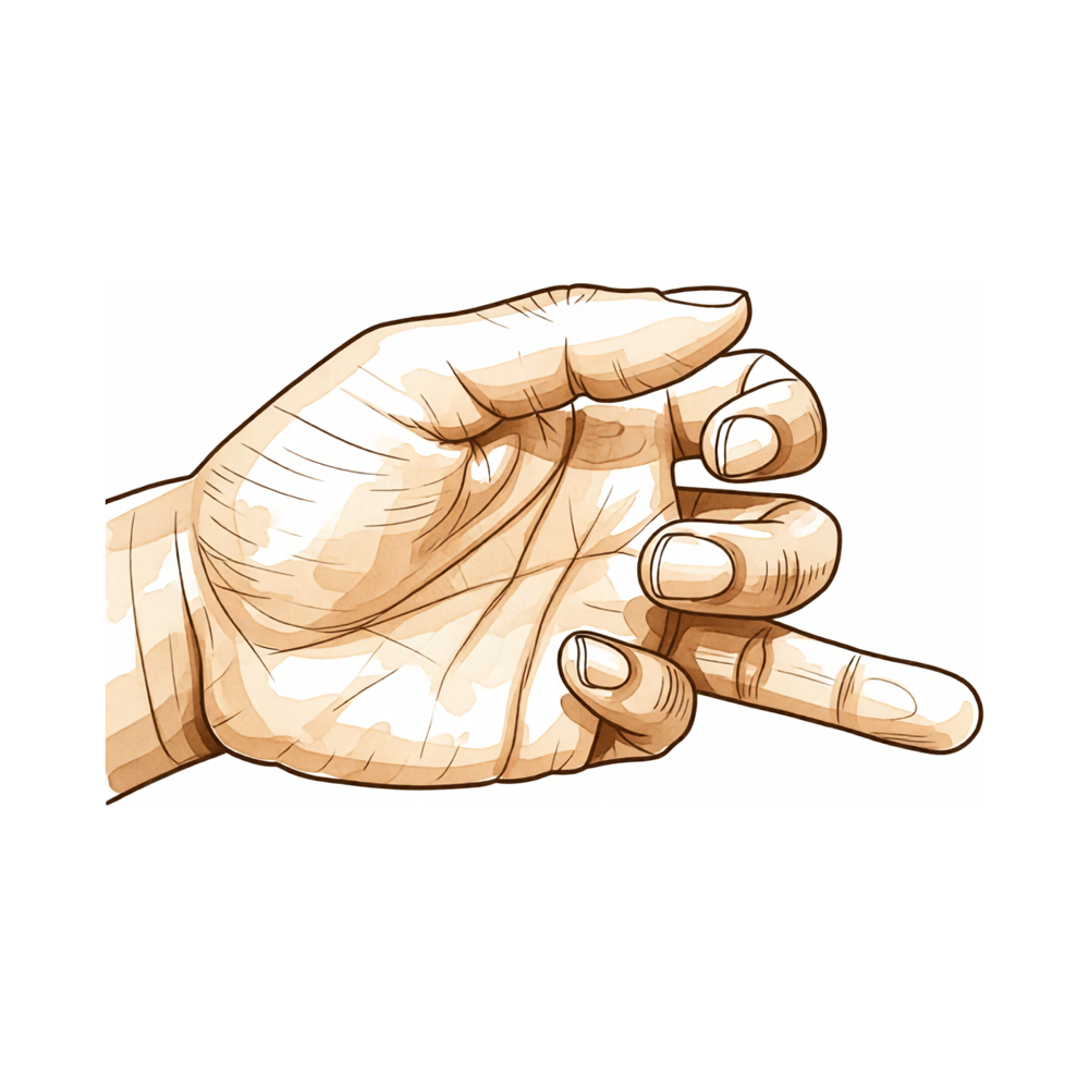 Illustration of jersey finger — the deep flexor tendon avulsed from the fingertip bone.