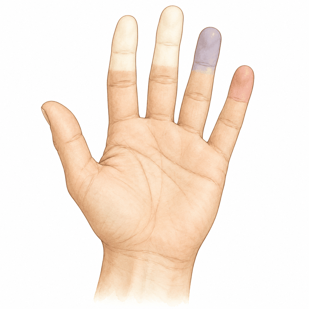 Illustration: Raynaud's Phenomenon