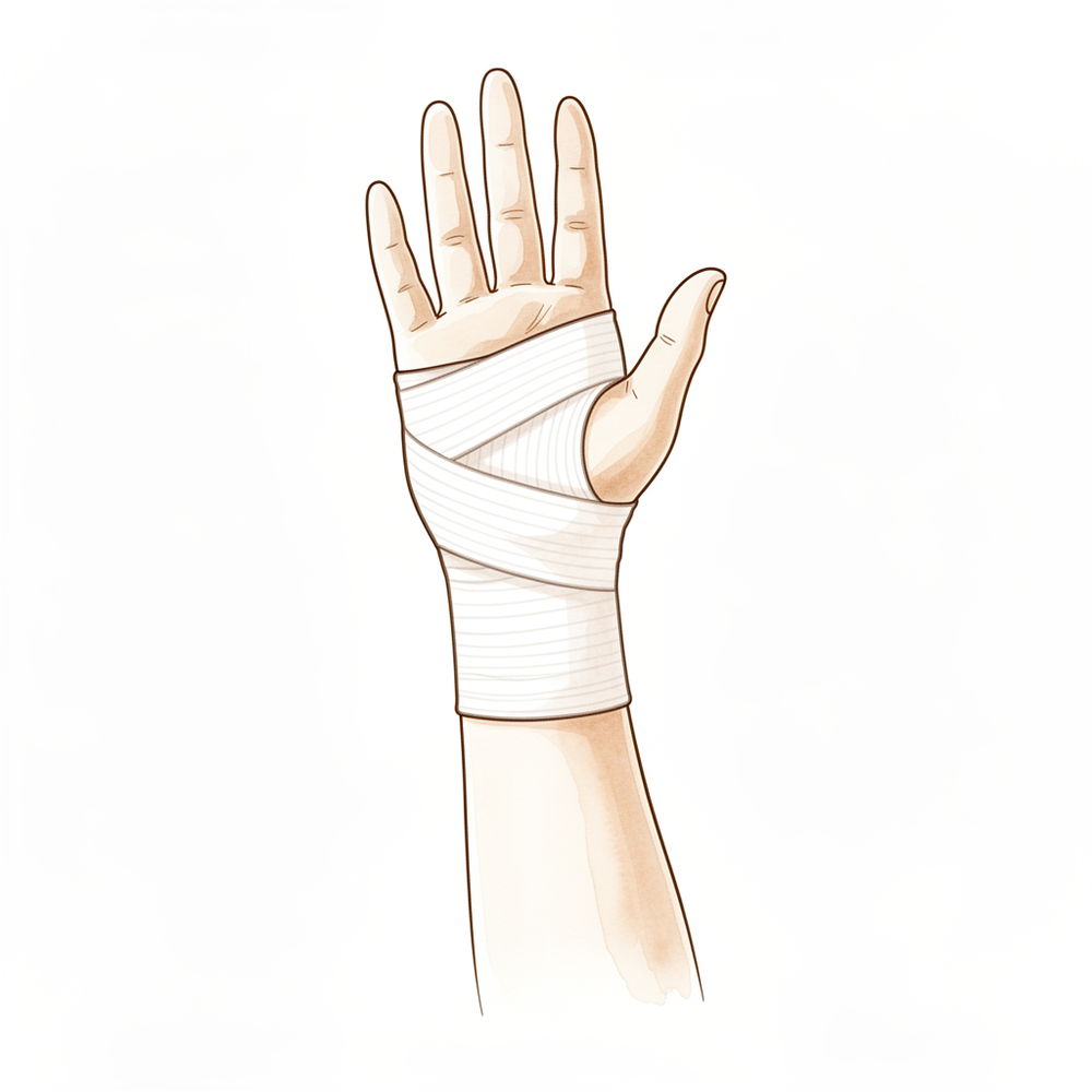 Checking the skin over the back of the fingertip for redness or pressure marks under the splint.