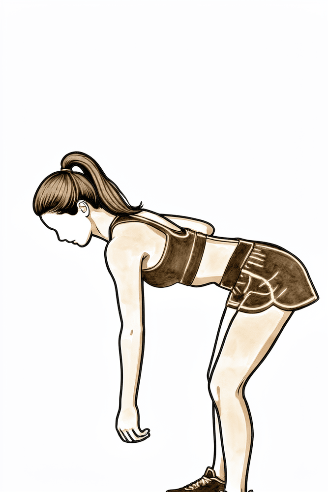 Lean forward, let the arm hang and circle it by rocking the body.